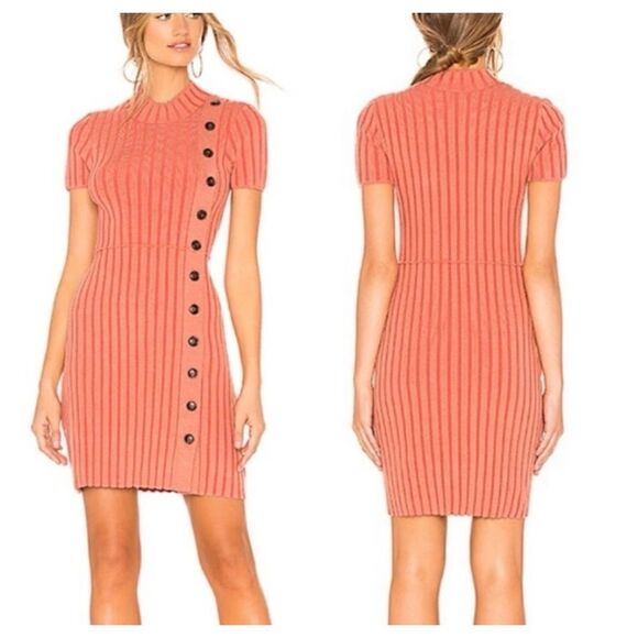 FREE PEOPLE LOTTIE RIBBED SWEATER DRESS - Picture 1 of 9